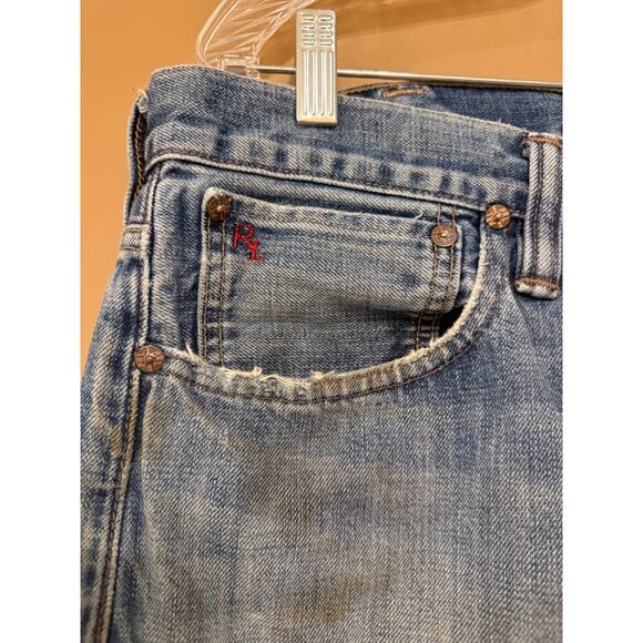 Polo Ralph Lauren Jeans Mens 38x30 Medium 867 Classic Blue Wash Denim Pants - Picture 4 of 8